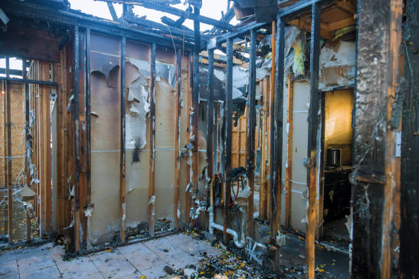 Professional Soot Cleanup technician working in Hudson, TX